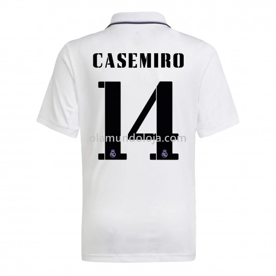 Camisola Real Madrid Casemiro 14 Equipamento Primeiro 2022-2023 Manga Corta